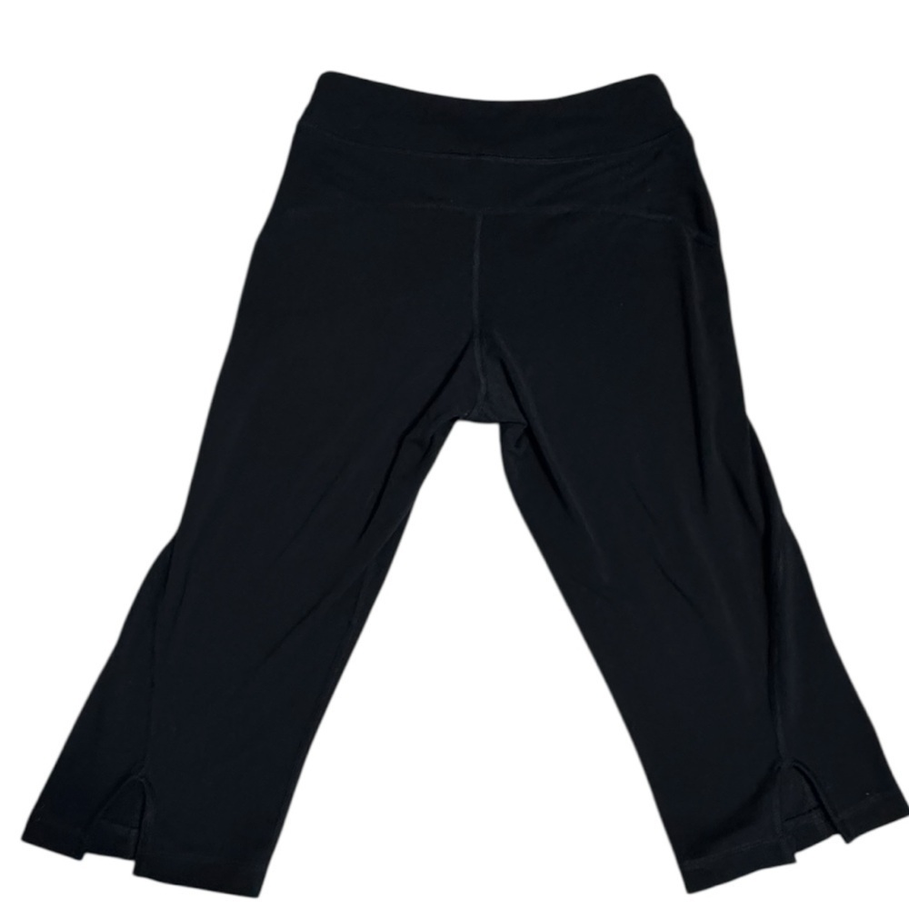 Adidas Athletic Capri Leggings med Black Workout Gym Crop pants wk2